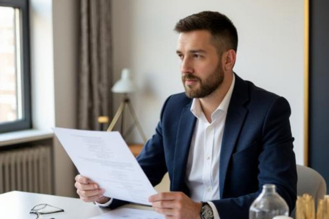 Business leader reviewing sales performance and sales investment decisions before EOFY